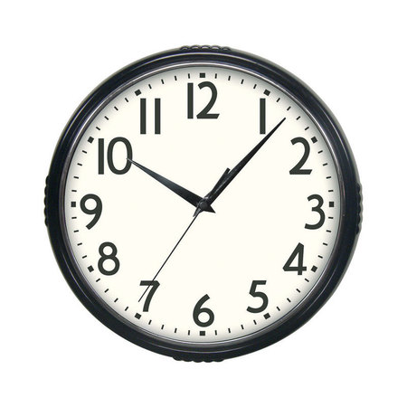 WESTCLOX BLK WALL CLOCK 9.75"" 32042BK